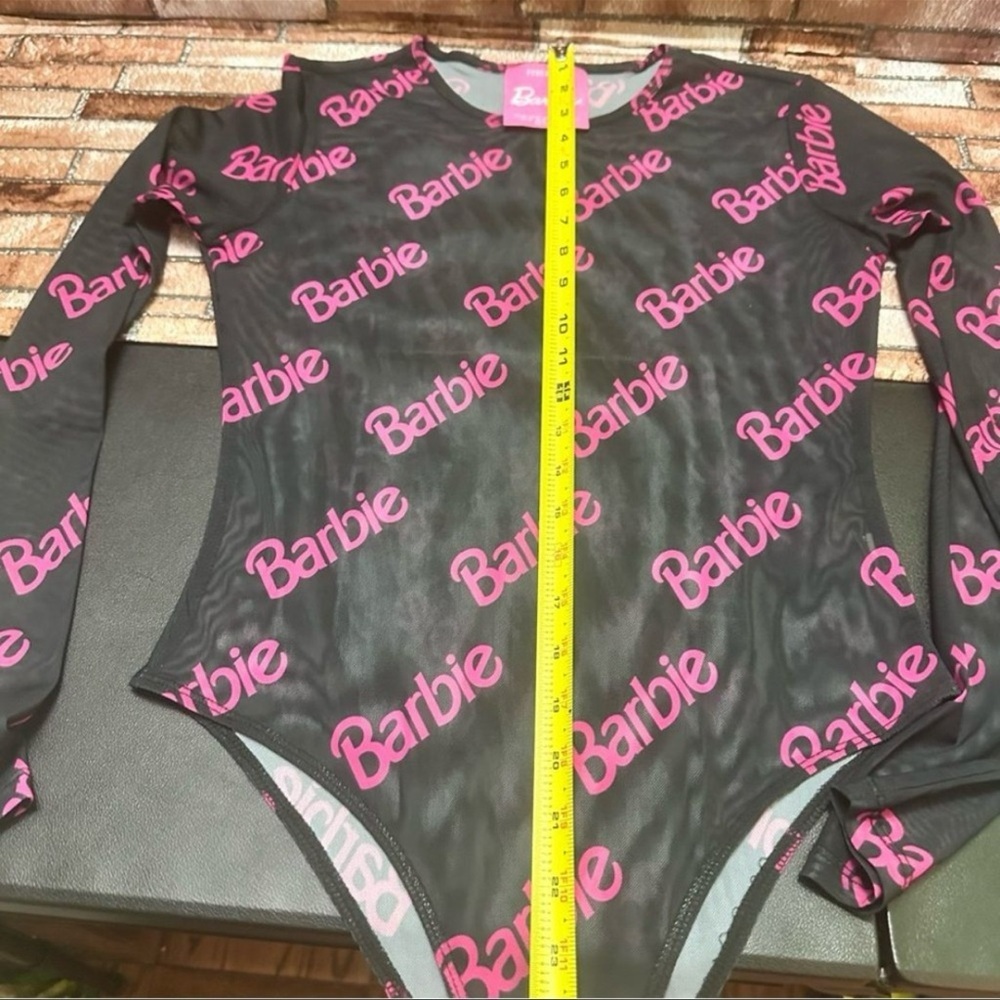 Barbie Black and Pink Bodysuit with Logo Print - Picture 8 of 8
